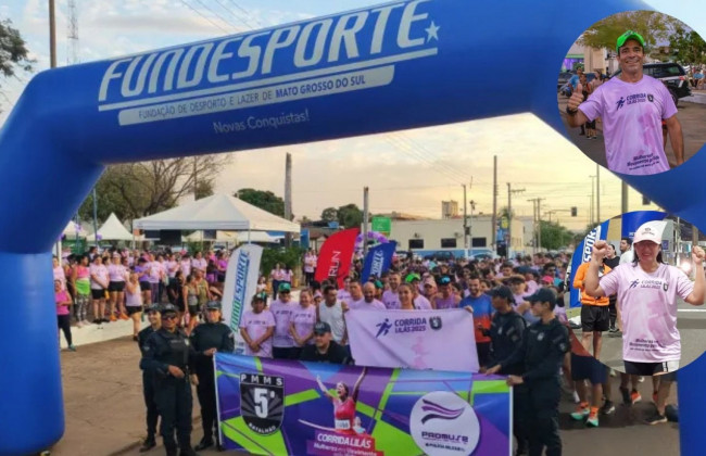 Câmara Municipal participa da Corrida Lilás e reforça apoio ao combate à violência contra a mulher