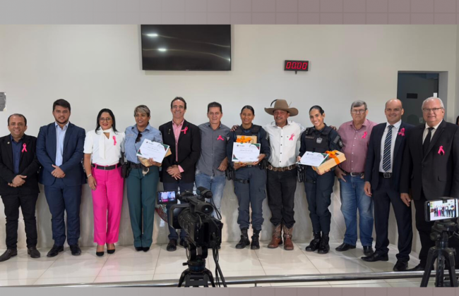 Câmara Municipal de Rio Verde de MT entrega Moção de Congratulação a policiais pelo trabalho no PROMUSE