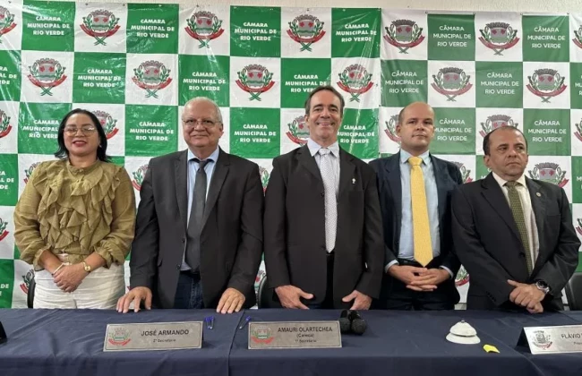 C&acirc;mara Municipal de Rio Verde elege Mesa Diretora para o bi&ecirc;nio 2027/2028